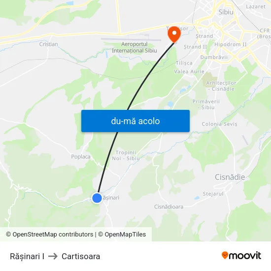 Harta de Rășinari I către Cartisoara