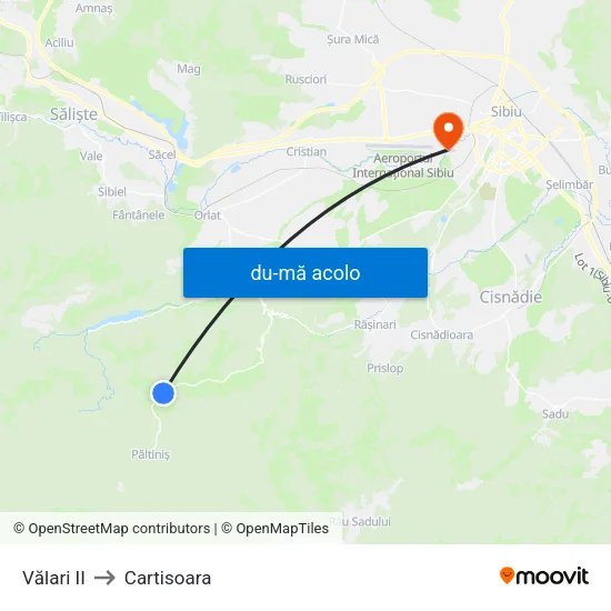 Harta de Păltiniș | Centrul De Informare II către Cartisoara