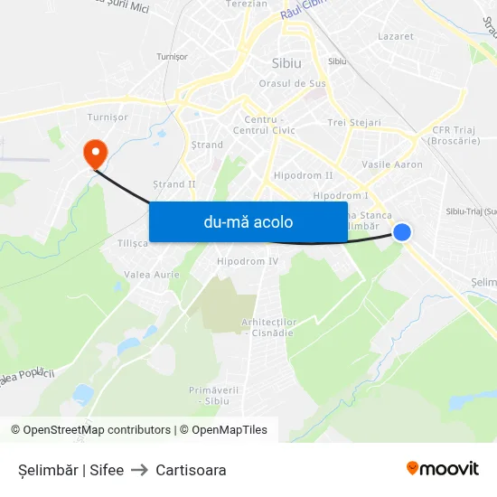 Harta de Șelimbăr | Sifee către Cartisoara