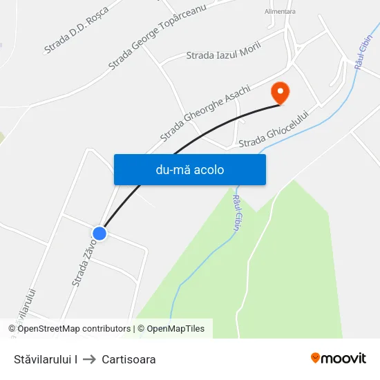 Harta de Stăvilarului I către Cartisoara