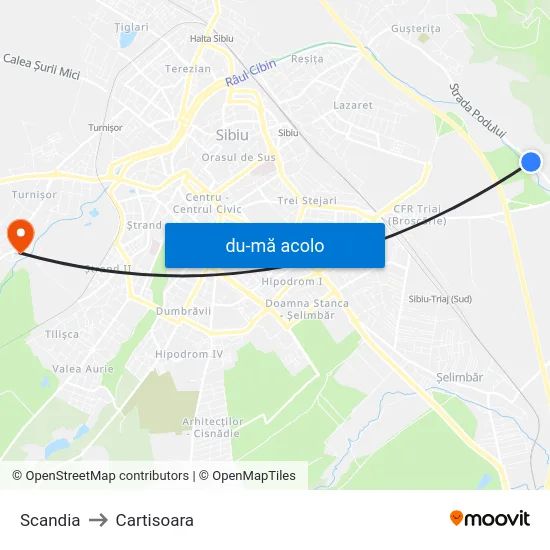 Harta de Scandia către Cartisoara