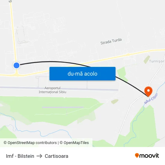 Harta de Imf - Bilstein către Cartisoara