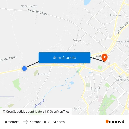 Harta de Ambient I către Strada Dr. S. Stanca