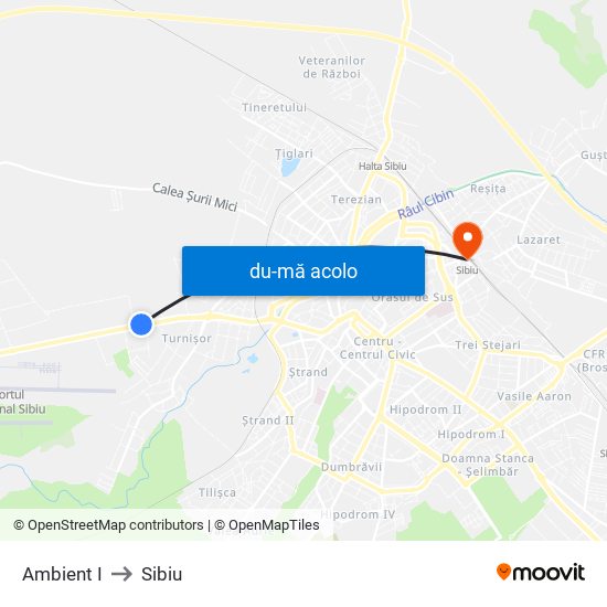 Harta de Ambient I către Sibiu