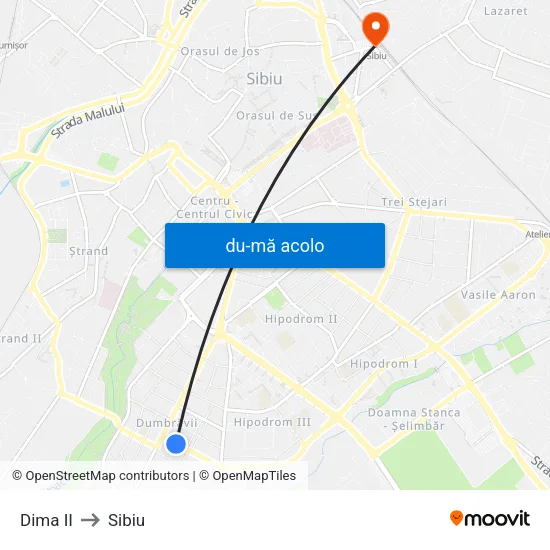 Harta de Dima II către Sibiu