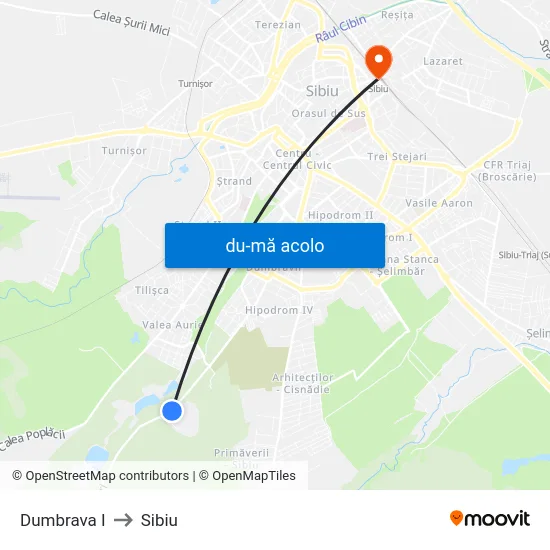 Harta de Dumbrava I către Sibiu