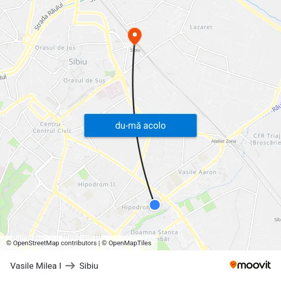 Harta de Vasile Milea I către Sibiu