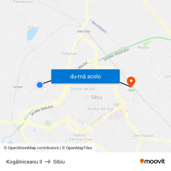 Harta de Kogălniceanu II către Sibiu