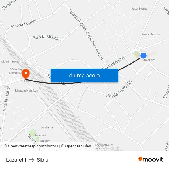 Harta de Lazaret I către Sibiu