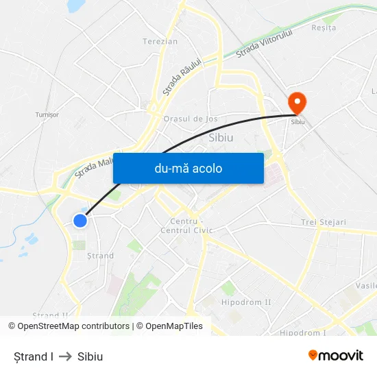 Harta de Ștrand I către Sibiu