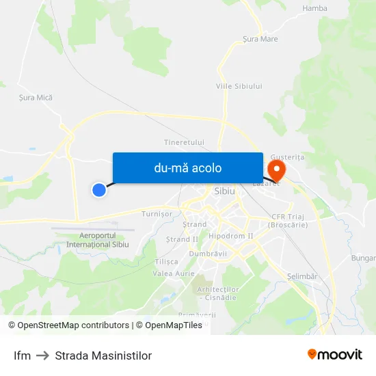 Harta de Ifm către Strada Masinistilor