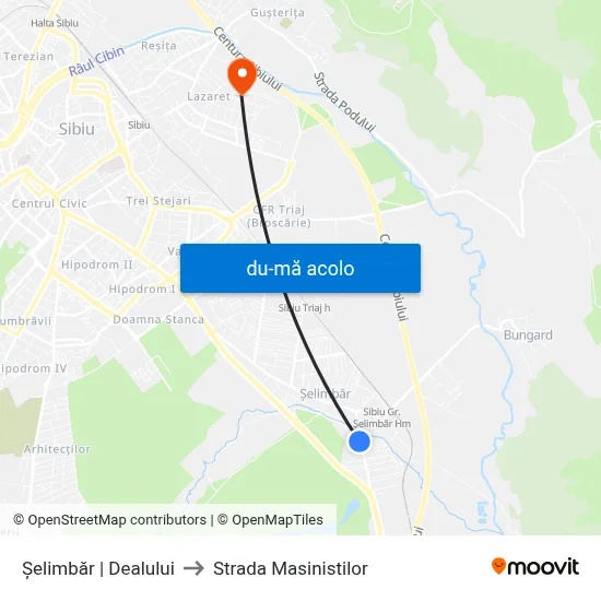 Harta de Șelimbăr | Dealului către Strada Masinistilor