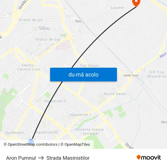 Harta de Aron Pumnul către Strada Masinistilor