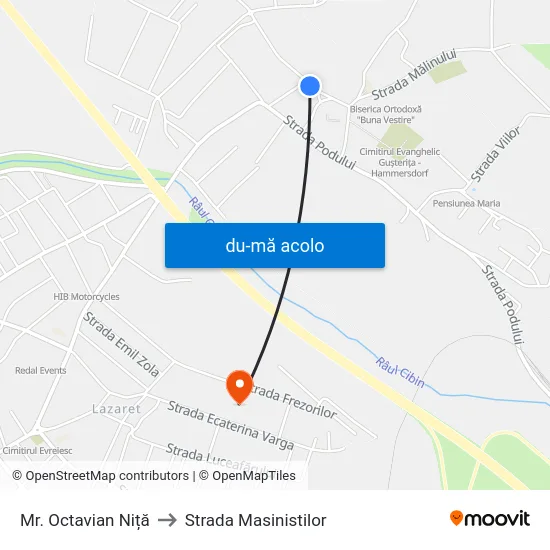 Harta de Mr. Octavian Niță către Strada Masinistilor