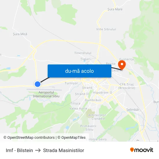 Harta de Imf - Bilstein către Strada Masinistilor