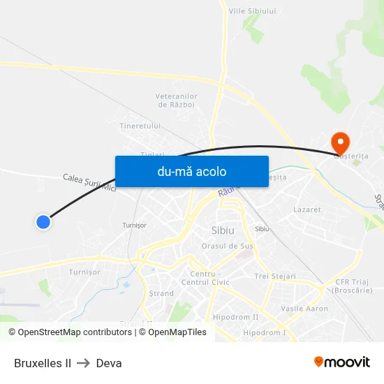 Harta de Bruxelles II către Deva