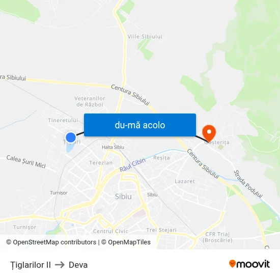 Harta de Țiglarilor II către Deva
