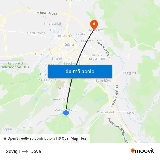 Harta de Seviș I către Deva