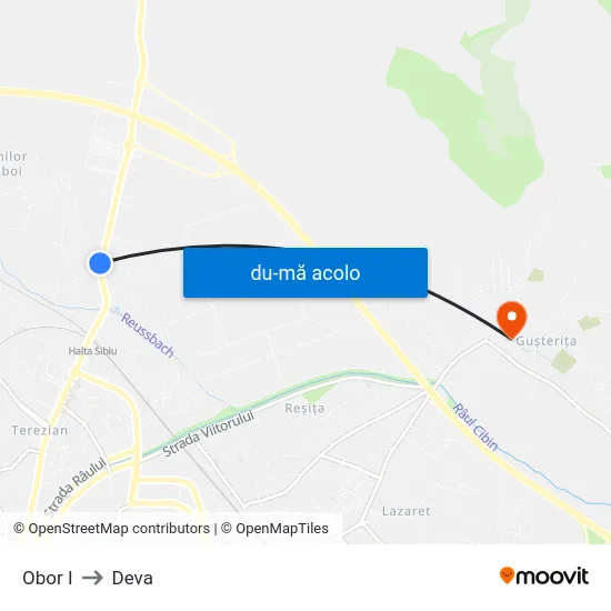 Harta de Obor I către Deva