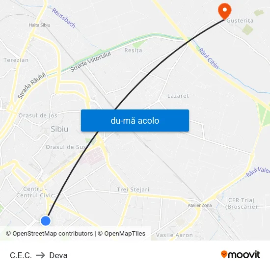 Harta de C.E.C. către Deva
