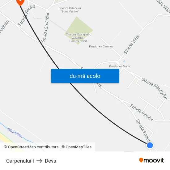 Harta de Carpenului I către Deva