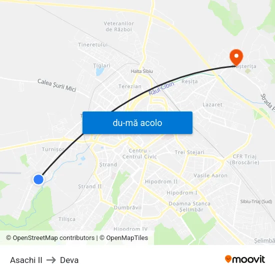 Harta de Asachi II către Deva