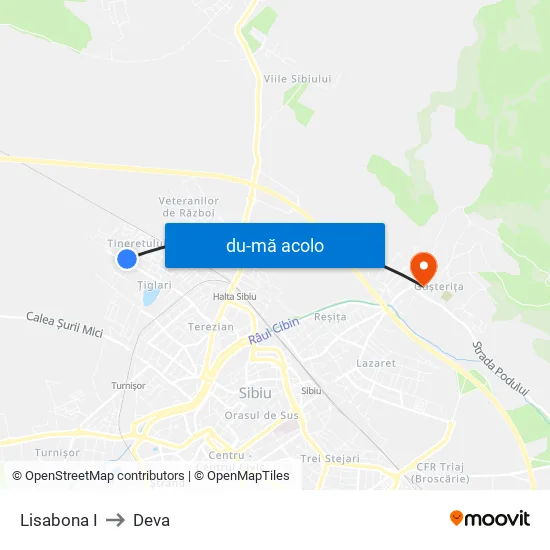 Harta de Lisabona I către Deva