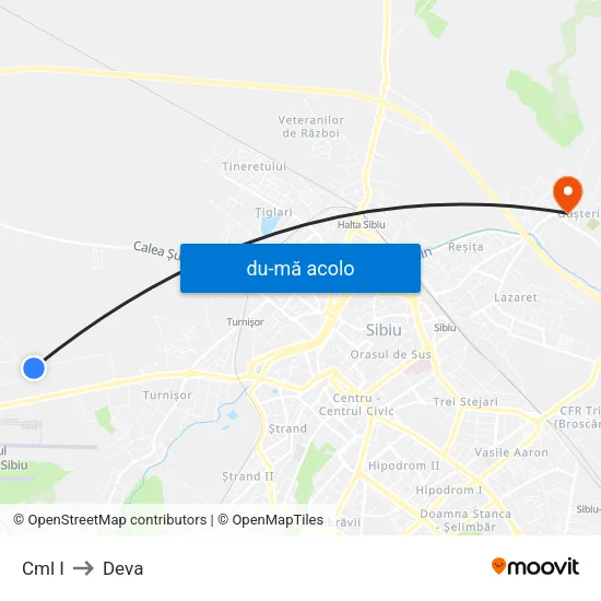 Harta de Turda I către Deva