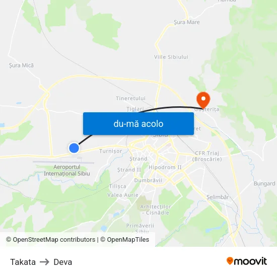 Harta de Joyson către Deva