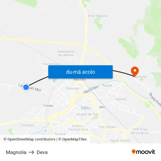 Harta de Magnolia I către Deva