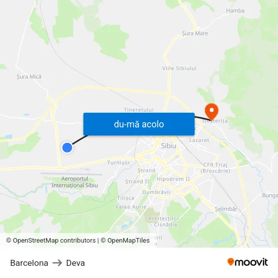 Harta de Monaco către Deva