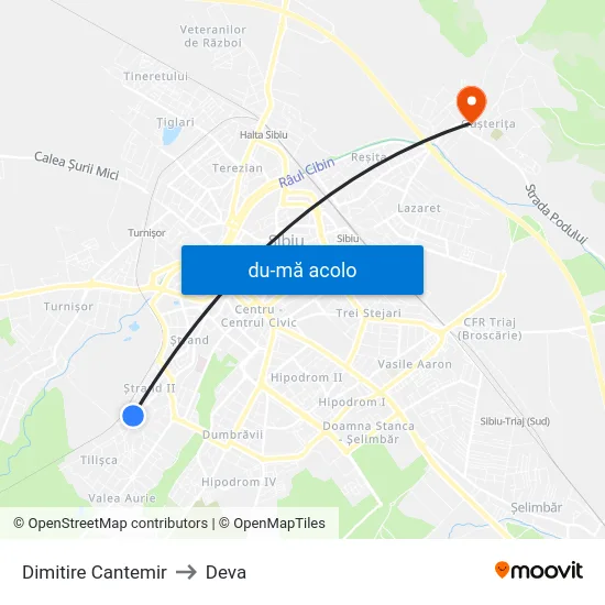 Harta de Dimitire Cantemir către Deva