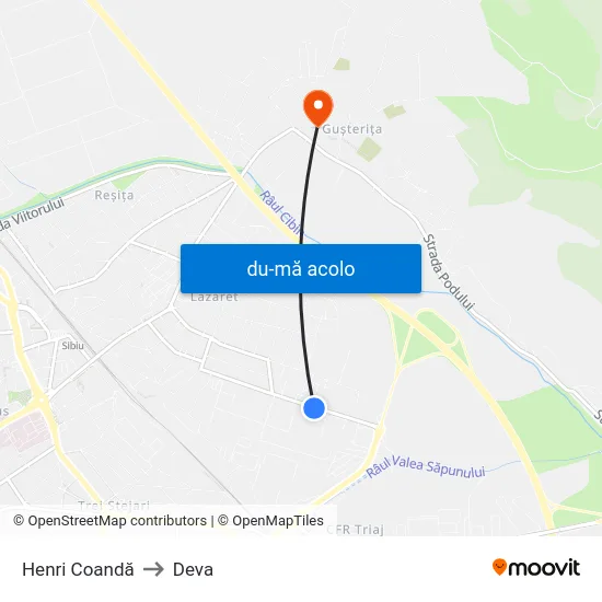Harta de Henri Coandă către Deva