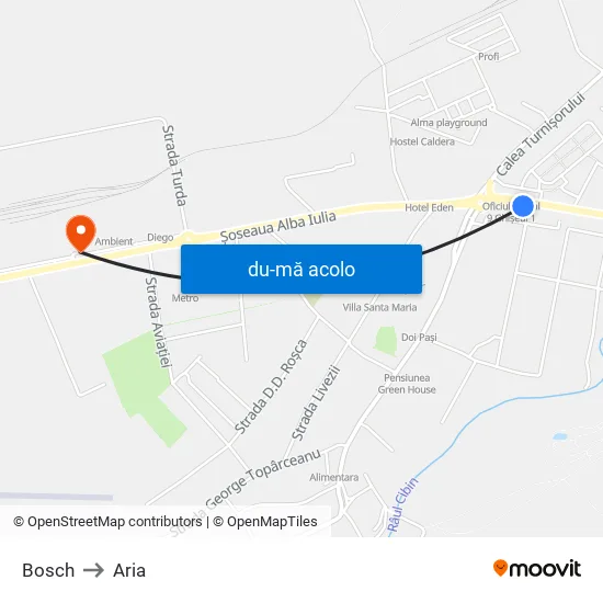 Harta de Bosch către Aria