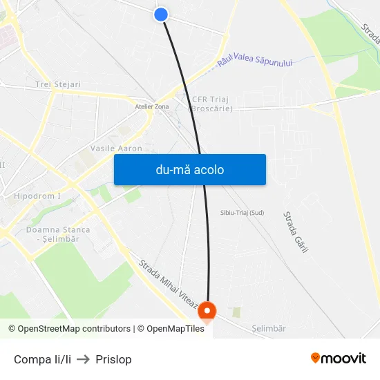 Harta de Compa Ii/Ii către Prislop