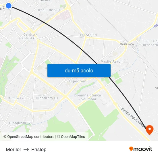 Harta de Morilor către Prislop