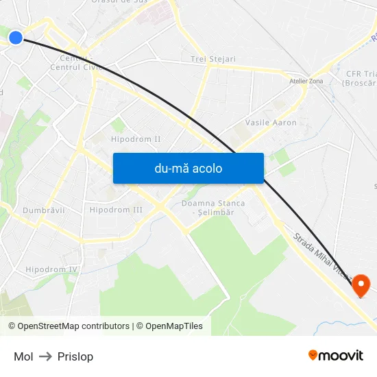 Harta de Mol către Prislop