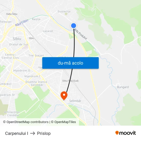 Harta de Carpenului I către Prislop