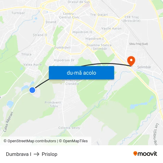 Harta de Dumbrava I către Prislop