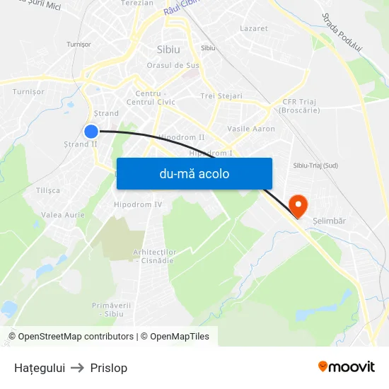 Harta de Hațegului către Prislop