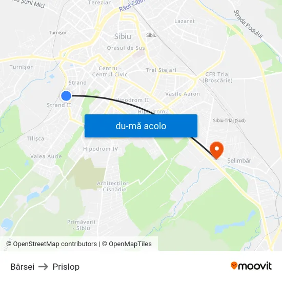 Harta de Bârsei către Prislop