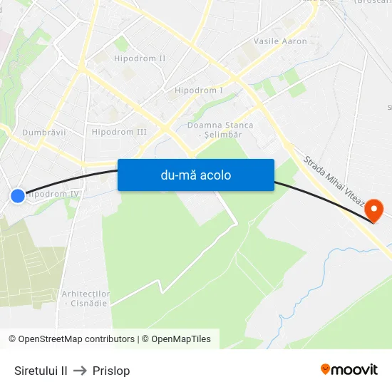 Harta de Siretului II către Prislop