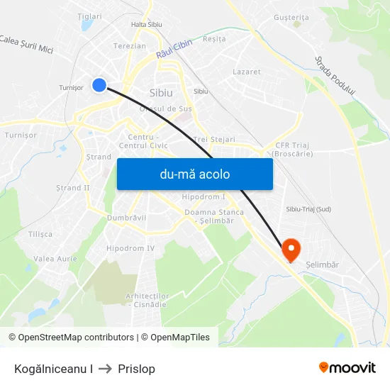 Harta de Kogălniceanu I către Prislop