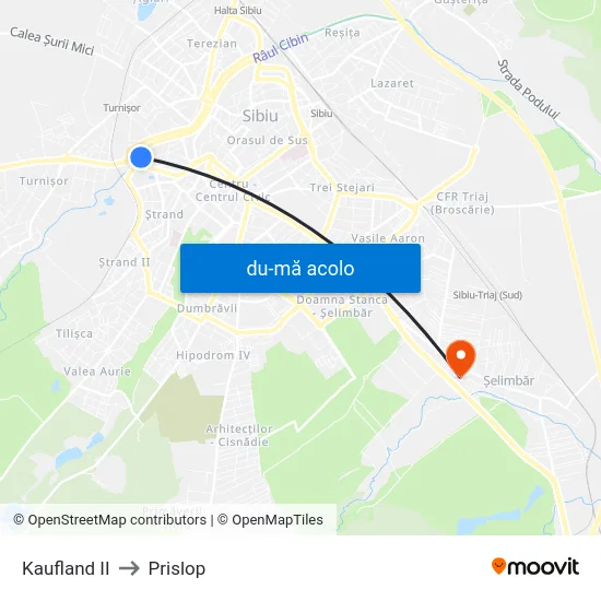 Harta de Kaufland II către Prislop