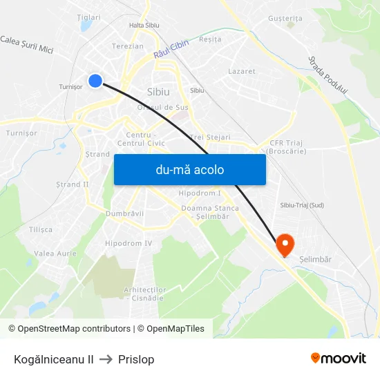 Harta de Kogălniceanu II către Prislop