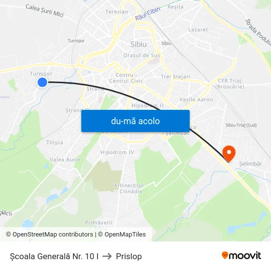 Harta de Școala Generală Nr. 10 I către Prislop