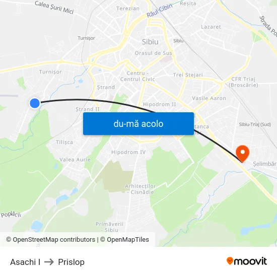 Harta de Asachi I către Prislop