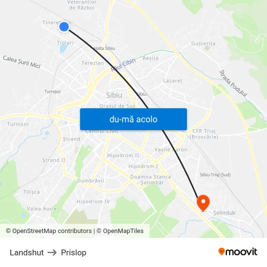 Harta de Landshut către Prislop