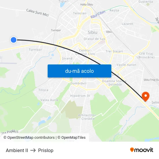 Harta de Ambient II către Prislop