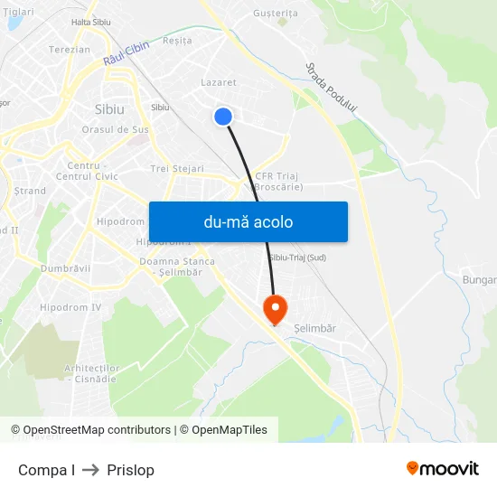 Harta de Compa I către Prislop